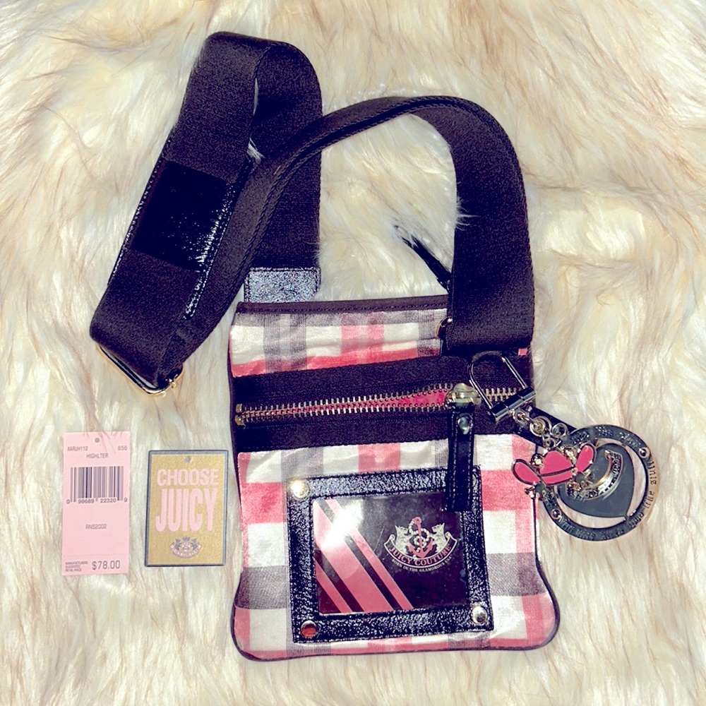 Juicy Couture Highlter Plaid Crossbody Purse